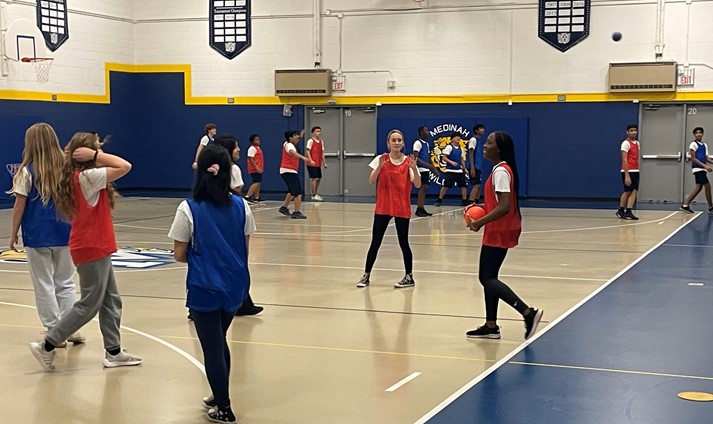 Gym class at MMS