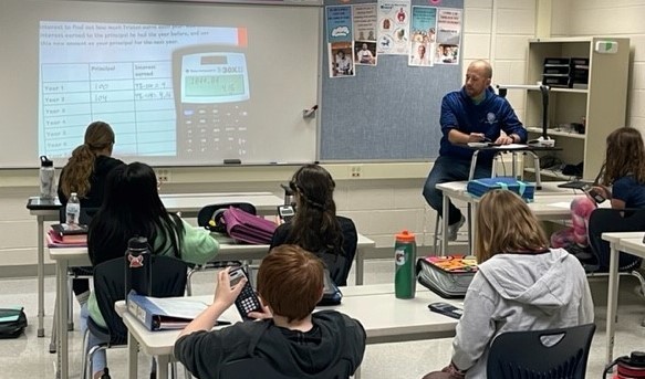 Math class with Mr. Claahsen