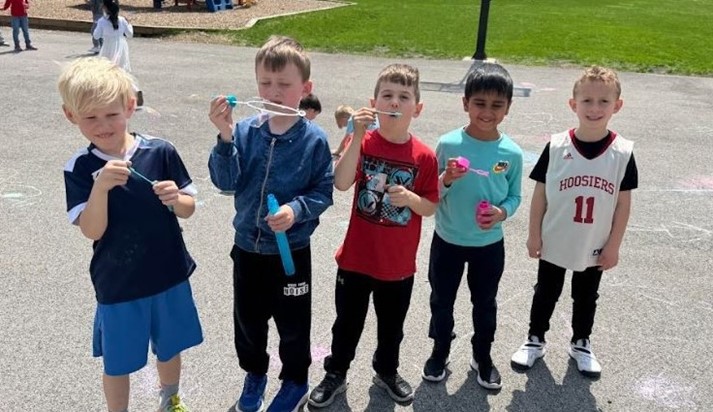 It's a bubbly kinda day at Primary School